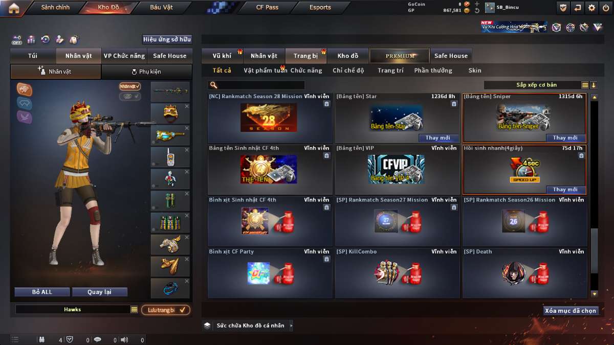 shop acc cf uy tin gia re